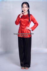 Cho thuê trang phục áo bà ba nữ đỏ phi đẹp, chất lượng, giá tốt