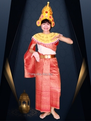 Cho thuê trang phục truyền thống Campuchia nữ cung đình