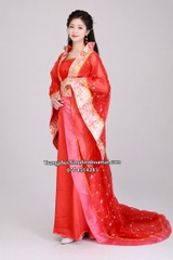 Cho thuê đồ trang phục đồ chị Hằng chú Cuội đỏ ren thêu cao cấp đẹp, chất lượng, giá tốt