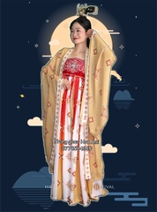 Cho thuê đồ trang phục trung thu, đồ chị Hằng Nga chú cuội vàng Liên Hoa đẹp, giá tốt
