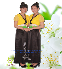May bán Cho thuê trang phục đồ dân tộc Thái nữ vàng giá rẻ