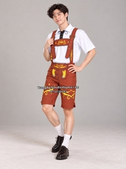 Cho thuê đồ trang phục truyền thống Đức nam - Nâu oktoberfest