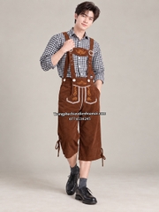 Cho thuê đồ trang phục truyền thống Đức nam Trắng nâu oktoberfest