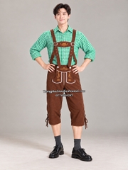 Cho thuê đồ trang phục truyền thống Đức nam Xanh lá nâu oktoberfest