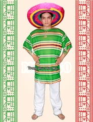 Cho thuê trang phục Mexico xanh lá