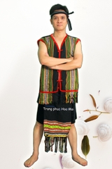 Cho thuê trang phục đồ dân tộc Tây Nguyên nam thổ cẩm giá rẻ