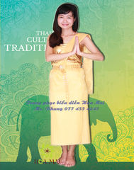 Cho thuê trang phục nước Thái Lan nữ - Vàng cung đình