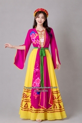 Cho thuê trang phục đồ tứ thân khoác hồng tay lỡ giá rẻ, đẹp