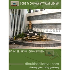 Tiểu cảnh châu âu hiện đại trong sân vườn