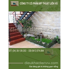 Tiểu cảnh sân vườn dưới gầm cầu thang