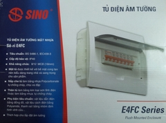 Tủ điện âm tường chứa 8-12 module (E4FC 8/12)