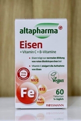 VIÊN SẮT BỔ SUNG SẮT Altapharma Eisen - tabletten