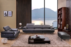 Bộ Sofa chất liệu da bò Italia Divano S918