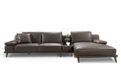 Bộ Sofa Da Bò Ý Nhập Khẩu Divano L-844 dài 3,25m
