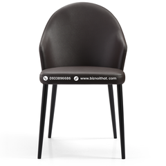 Ghế ăn bằng da nhập khẩu DC19381B Đen Black