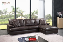 Sofa da chất liệu da bò Ý dài 3,1m Divano L-1680