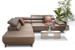 Bộ Sofa da bò nhập khẩu Malaysia SOFIA-2191