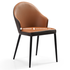 Ghế ăn bằng da nhập khẩu DC19381B Đen Black