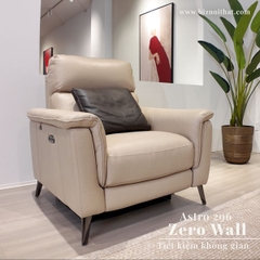 Sofa Thông Minh thư giãn chỉnh điện Zero Wall Astro 296 màu Nâu Dark Brown