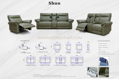 Sofa Thông Minh THE SUN Full 100% da thật - Ghế Sofa chỉnh điện Nhập Khẩu nguyên chiếc từ Malaysia