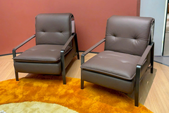 Ghế thư giãn da bò Ý Rose nhập khẩu màu Nâu Cacao Brown