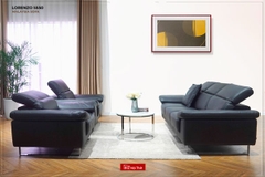 Bộ Sofa chất liệu da bò Ý Lorenzo-5550 nhập khẩu Malaysia