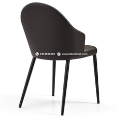 Ghế ăn bằng da nhập khẩu DC19381B Đen Black