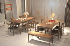 Ghế Ăn Gỗ Óc Chó Mặt Nệm Winter