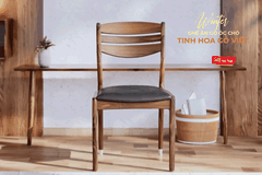 Ghế Ăn Gỗ Óc Chó Mặt Nệm Winter