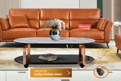 Bàn Trà bánh xe mặt gốm Ceramic-C21925 siêu bền nhập khẩu chính hãng