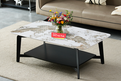 Bàn Trà Mặt Đá Ceramic-6018 màu Pandora