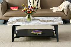 Bàn Trà Mặt Đá Ceramic-6018 màu Pandora