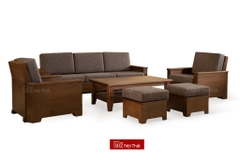 Bộ Sofa Gỗ Óc Chó Biznoithat Walnut-3014