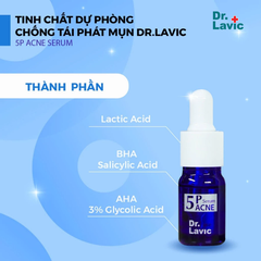 Serum Giảm Mụn Chăm Sóc Da, Thông Tuyến Bã, Tái Tạo Tuyến Bã Nhờn, Đẩy Mụn Dr.Lavic 5P Ance Serum DR907