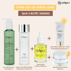 Bộ 5 sản phẩm nám trắng da sennio mờ sạm nám - giảm thâm mụn, dưỡng trắng da  - Intensive Pigmenttation Treatment Set 5  - SENNIO SNO 660-51