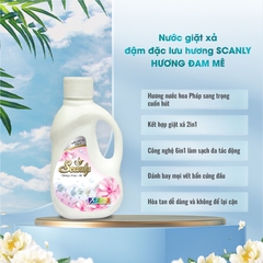 Nước Giặt xả hương đam mê 6in1 Scanly giúp giữ màu bền bỉ, Thơm ngát cả ngày dài