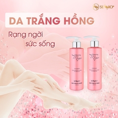 Combo tinh chất ủ dưỡng ẩm trắng da & kem ma thuật trắng da toàn thân SENNIO SNO503