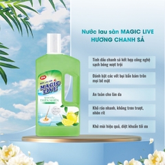 Nước lau sàn hương chanh sả Magic Live Khử Mùi Lưu Hương Đuổi Muỗi Đuổi Côn Trùng