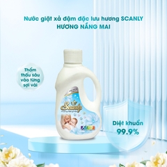 Nước Giặt xả hương nắng mai 6in1 Scanly giúp giữ màu bền bỉ, Thơm ngát cả ngày dài