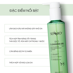GEL TẨY TRANG THẢI ĐỘC TỐ 2IN1 SENNIO  Sennio Bio Gel Cleanser SNO 826