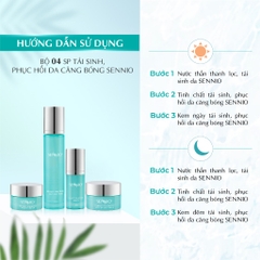 Bộ 04 SP tái sinh, phục hồi da căng bóng Sennio - SENNIO SNO 832