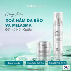 Bộ đôi sản phẩm tái sinh phục hồi da nám - giảm thâm mụn - tàn nhang - 9X MELASMA DR.LAVIC - DR975