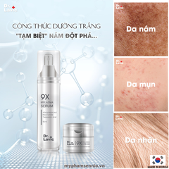 Bộ đôi sản phẩm tái sinh phục hồi da nám - giảm thâm mụn - tàn nhang - 9X MELASMA DR.LAVIC - DR975