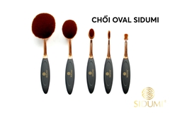 Bộ Chổi Trang Điểm Oval Hộp Kính 5 Cây Sidumi