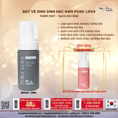 Dung dịch vệ sinh nam Dr.Lavic Pure Love Intimate Wash For Him dạng bọt thơm mát khử khuẩn tốt 100ml  DR939