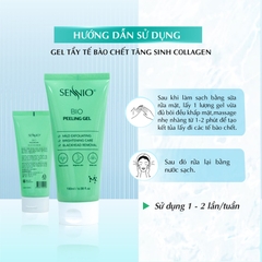 Gel tẩy tế bào chết mặt bổ sung Collagen Sidumi Premium Collagen Peeling làm sạch sâu, phù hợp cho da dầu mụn 180ml  Sennio SNO 844