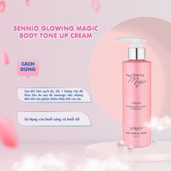 Kem body Sennio Glowing Magic Body Tone Up Cream dưỡng trắng da toàn thân 200ml SNO 502