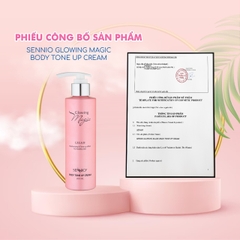 Kem body Sennio Glowing Magic Body Tone Up Cream dưỡng trắng da toàn thân 200ml SNO 502