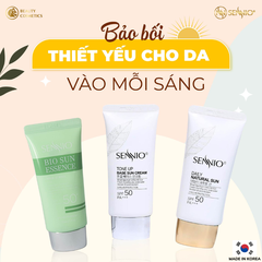 Kem chống nắng trắng da Sennio Daily Natural Cream SPF 50 PA+++ kiềm dầu phù hợp cho da dầu mụn 50ml SNO 803
