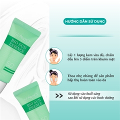 Tinh chất chống nắng, chống ánh sáng xanh dưỡng trắng da căng bóng, ngừa thâm mụn sạm nám SPF50++++ Sennio Bio Sun Essence SNO 825